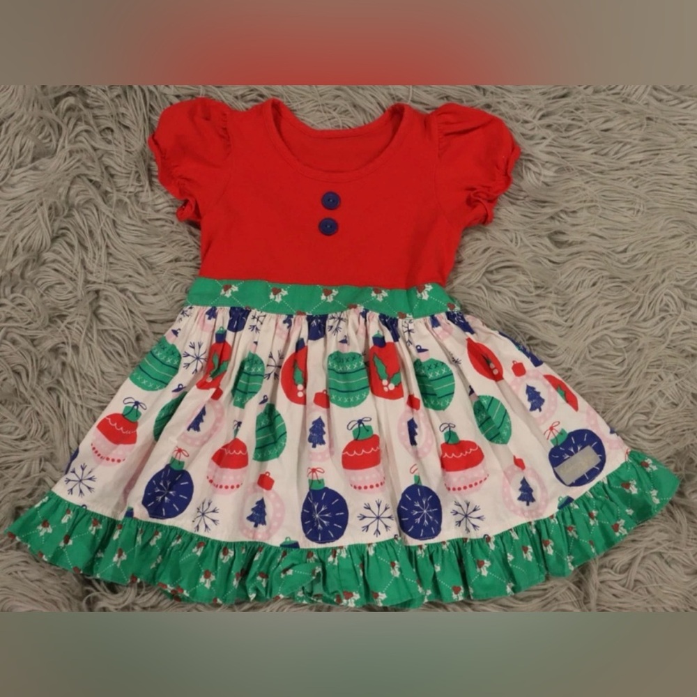 ELEANOR ROSE Rhonda Top Tunic Christmas Ornament size 6-7